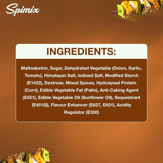 SPIMIX Солодко-димний соус BBQ | 100г | Зроблено кориснішим з вітамінами B12 та D та гімалайською рожевою сіллю | Терпкий, насичений набір спецій для грилю