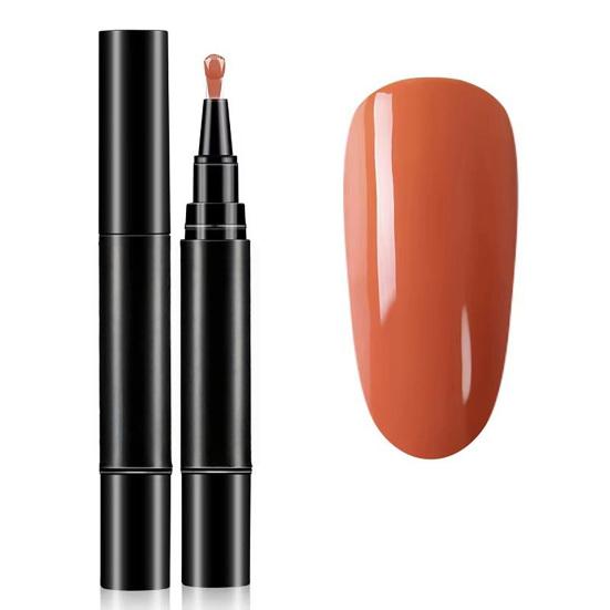 

1/6 шт. Ручка для лака для ногтей 3-в-1 Быстросохнущая Стойкая Высокоглянцевая DIY Маникюр Нейл-арт Натуральный Нюдовый Женский Девичий Лак-гель для ногтей на руках и ногах 12