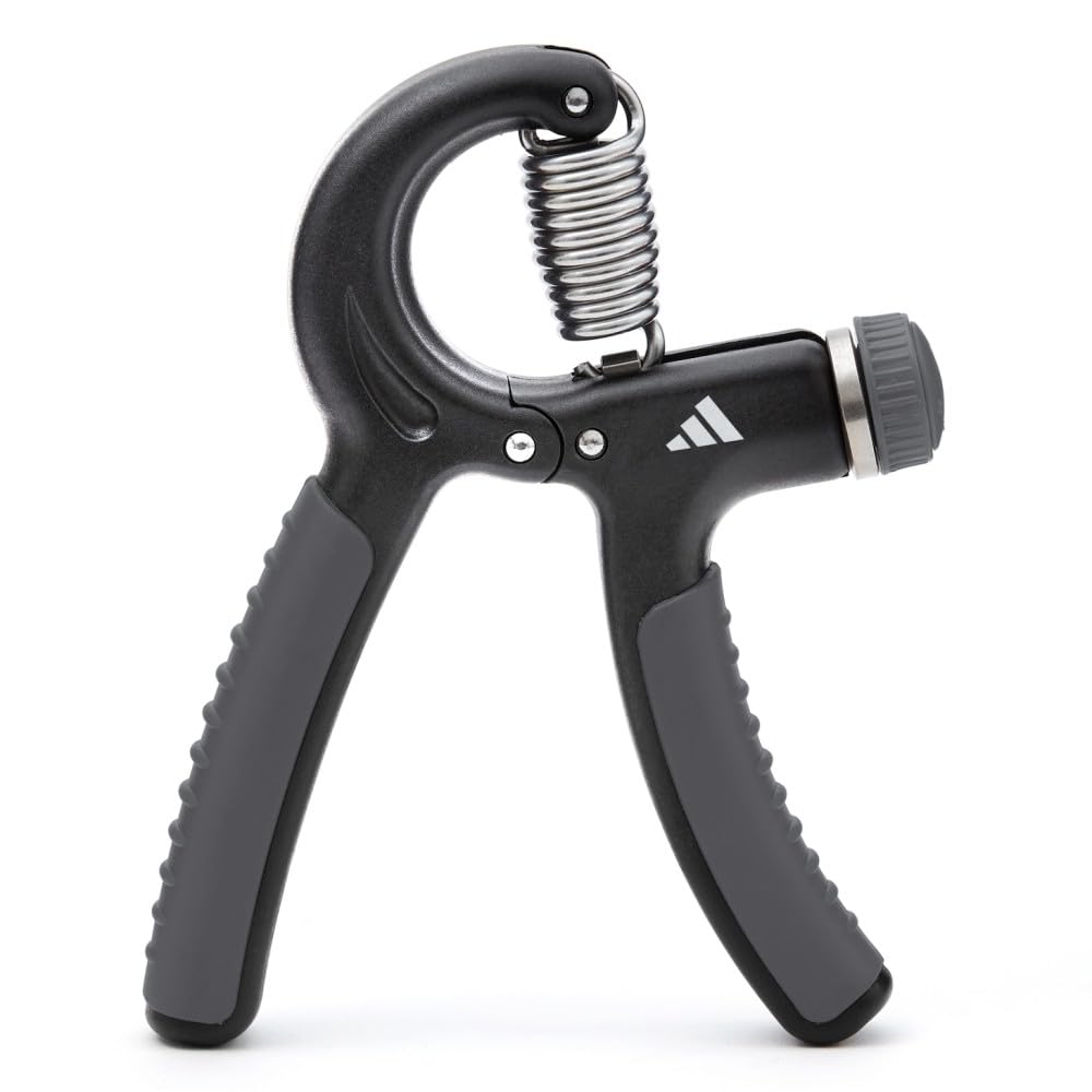 adidas Adjustable Grip Trainer, Resistance Levels 10-40kg, Black/Grey, ADAC-11400GR