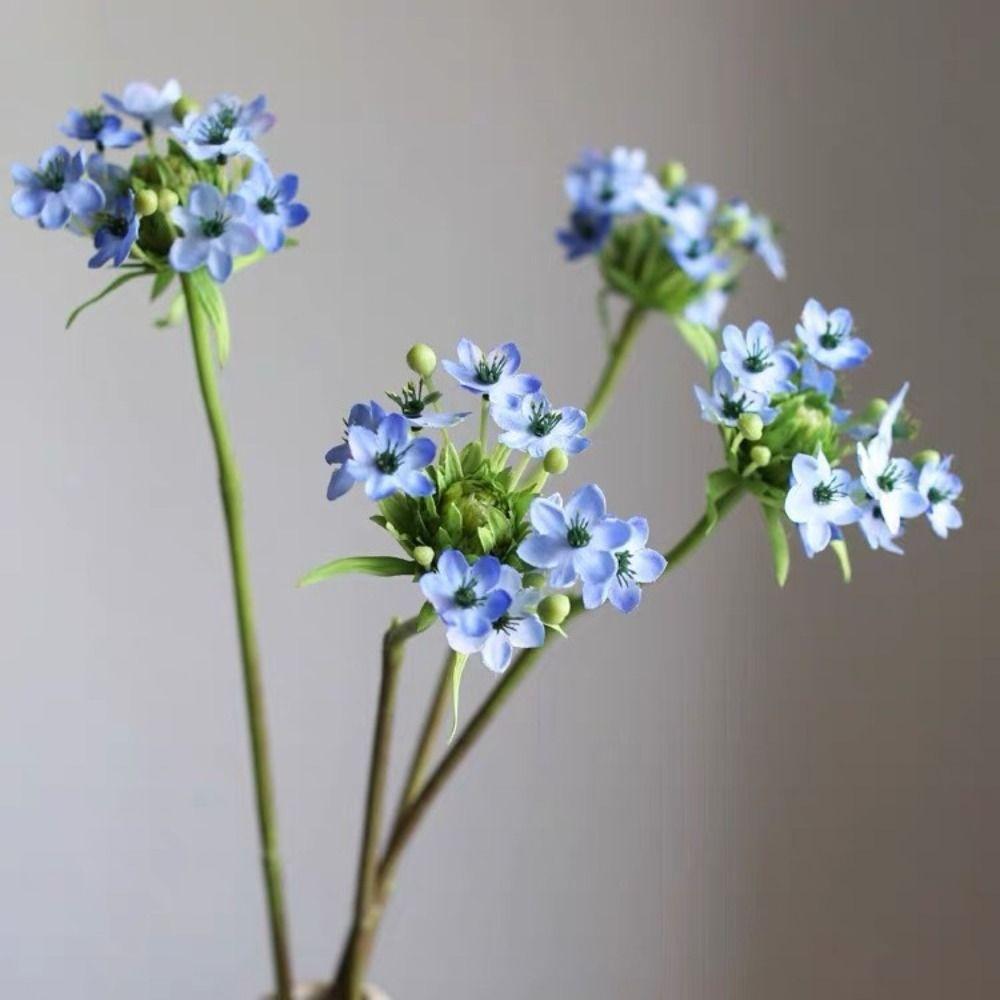 Real Touch Artificial Flowers Branch Large Green Plant Flower Arrangement Fake Flower Home Garden