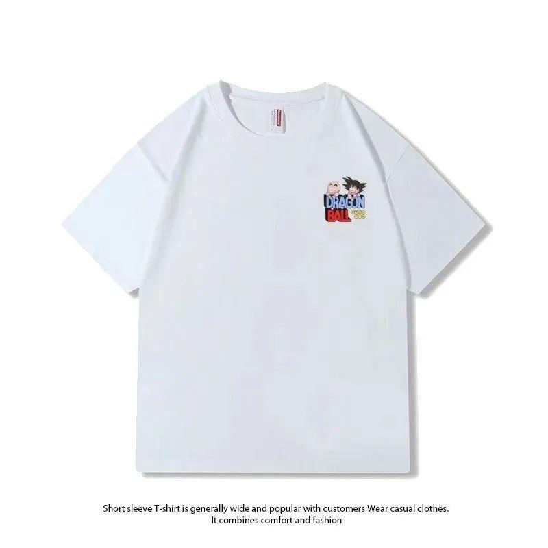 Dragon Ball Joint Surrounding 2025 Summer New Cotton Shortsleeved Animation Wukong Casual Loose Tshirt Ins Shortsleeved Top
