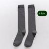 Men's Formal Long Socks – Knee High Cotton Dress Socks, Solid Color Soft Elastic for Business, Party, Four Seasons