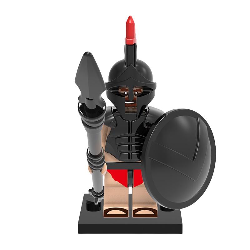 Premium Plastikbausteine Spielzeug X0164 Antike Römische Spartanische Kreuzfahrer Figuren Set X643-650