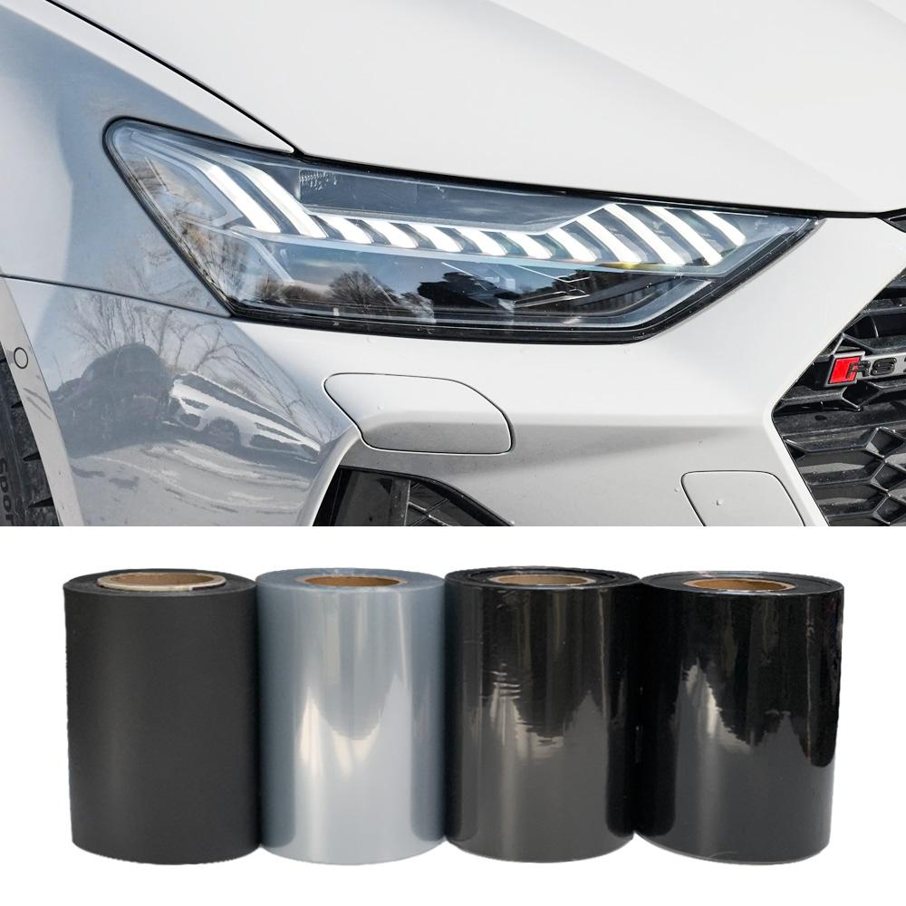 30 * 120 cm Film de acoperire cu lumină transparentă pentru mașină Nuanță transparentă pentru faruri din spate Film de vinil Lumină de ceață Lampă din spate Nuanță Film autocolant