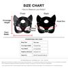 Masque de Chat en Cuir 4 Pièces Accessoire de Costume d'Halloween Fête Cosplay pour Femmes