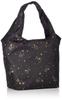 Sifre Foldable Eco PN66 Gold Star Black Bag, Small, Snoopy, ECO0405, Women's,