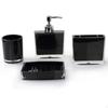 4-teiliges Badezimmer-Accessoire-Set Seifenspender und Zahnbürstenhalter für