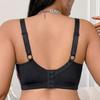 Plus‑Size Bra European American Sexy Y2K Print Breathable Comfort No‑Padding Minimizer Lingerie for Large Bust