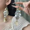 Exaggerated and Unique Colorful Scale Fish Earrings, Fashionable,  High-end Earrings, New Style for Women