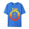 Plan Bitcoin Tshirt Pure Cotton Man Tops Shirts Camisa Normal TeeShirts 2024 Hot Sale Printed On Design