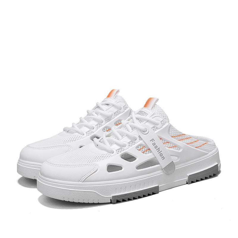 New Summer Men's Breathable Anti Slip Odor Proof Mesh Shoes with Versatile Casual Cooldown  Low Cut Soft Soled Sports Sandals
