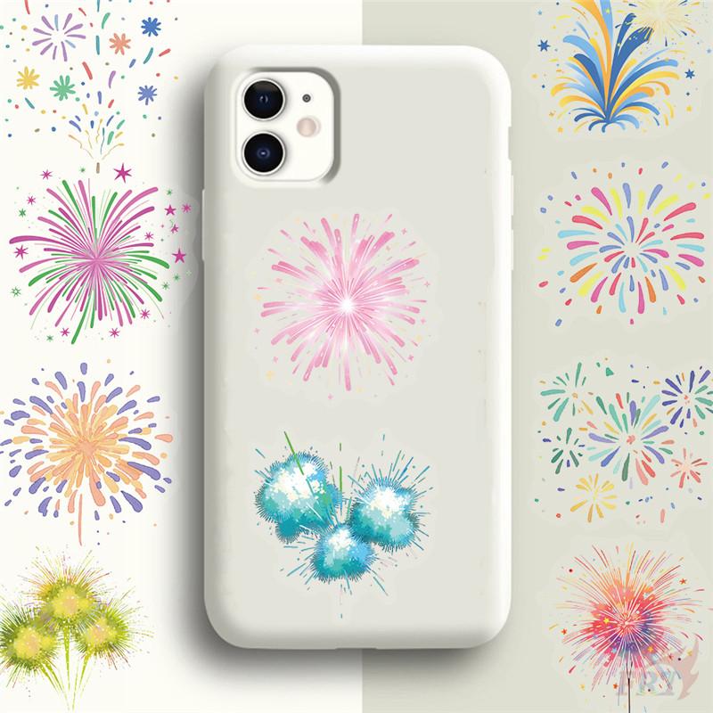 50Pcs/Set Watercolor Fireworks Art PET Stickers Waterproof DIY Fashion Doodle Decals Stickers