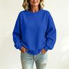 Women's Lined Neck Sweatshirt Casual Loose Fit Pullover for Couples Daily Wear