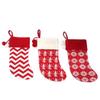 Knitted Wool Christmas Stocking - Tree Ornaments & Gift Bags for Children's Holiday Gifts & Candy