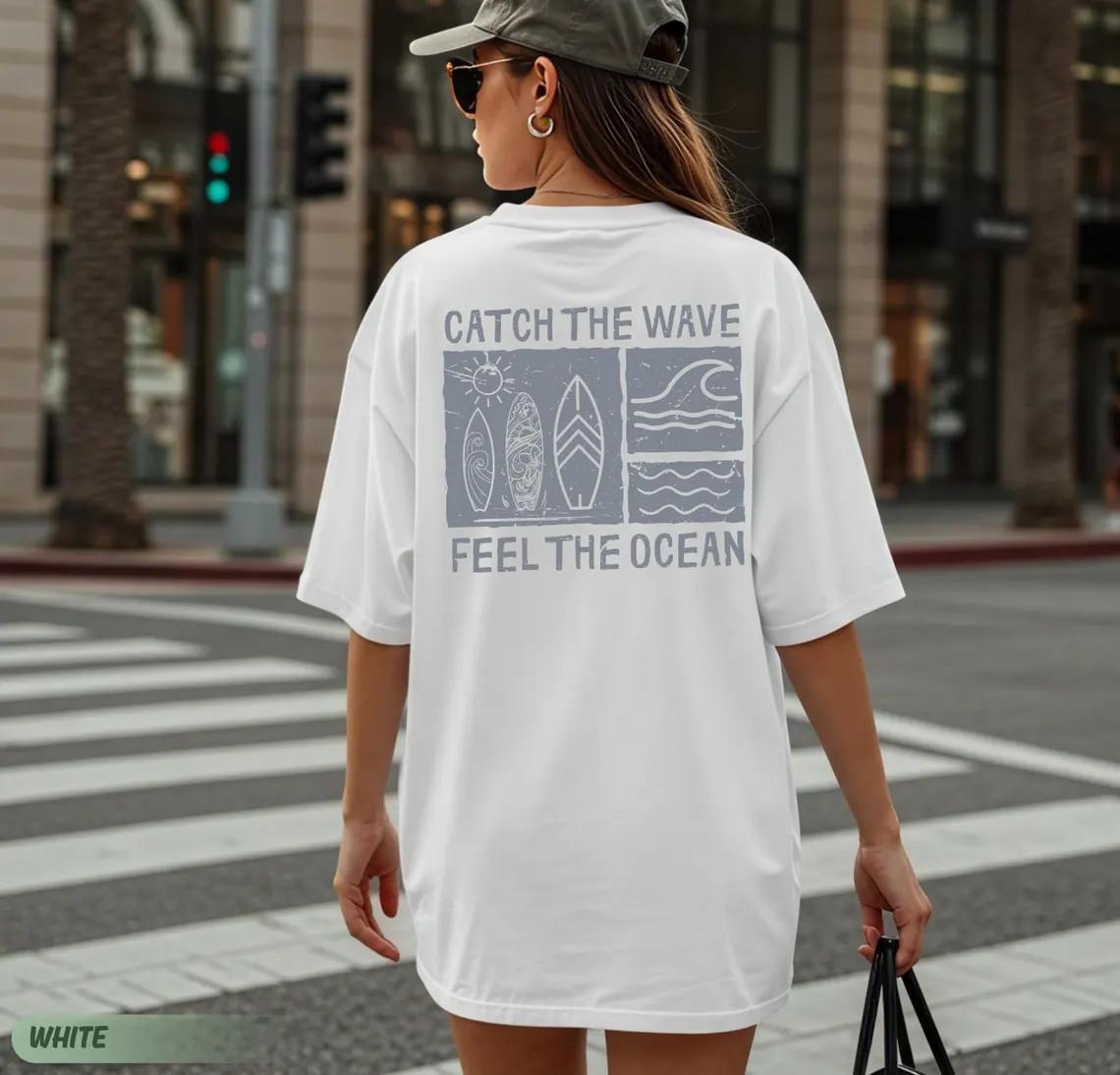 Comfort Colors Surf Shirt: Coastal Retro Beach Tee Unisex T-Shirt XXL