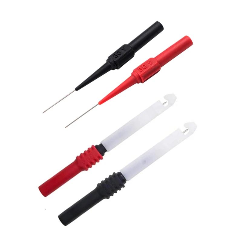 30V Diagnostic Tools Multimeter Test Lead Extention Back Piercing Needle Tip Probes Autotools Automotive Kit Machine 0.7MM