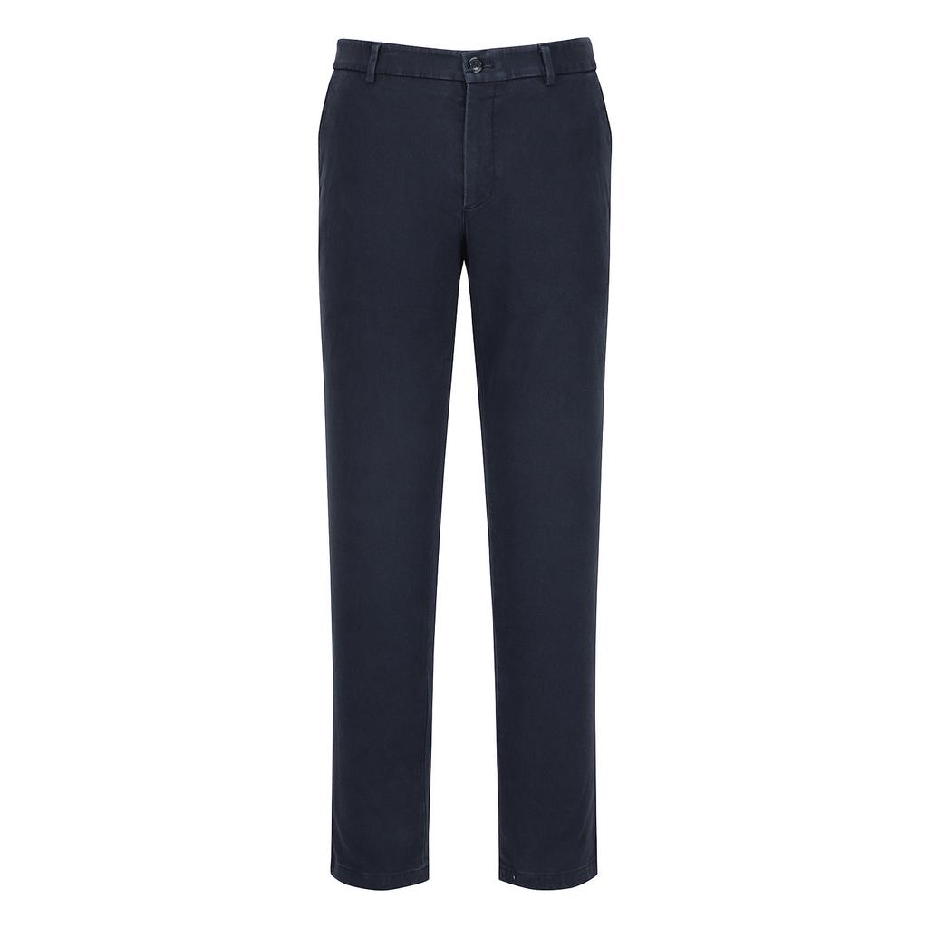 FERRAROMILANO Cotton Stretch Cation Washed Chino Pants Navy (Am0Fbpc35149)