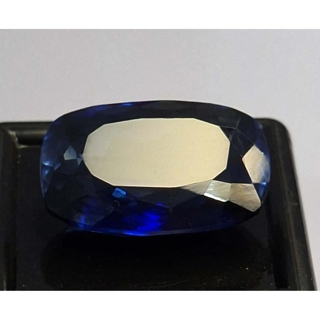 Natural Deep Blue Tanzanite Cushion Cut 24-26 Ct Stunning Certified Gemstone