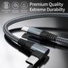Double-ended Type-c PD Fast Charging Data Cable C to C 90 Degree Elbow 60W Notebook Computer Mobile Phone Charging Cable