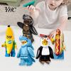 Bausteine Figur Puppe Mehrere Stile Sammlerstück DIY Zusammengebaut Haifischmensch Banane Pinguin Hase Panda Mini Figuren Kinderspielzeug Puzzle Puzzlespiel