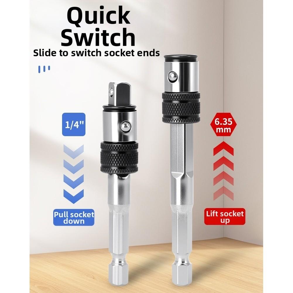 

Quick-change Mechanism 1/4in Hex Adapter Hex Shank Adapter