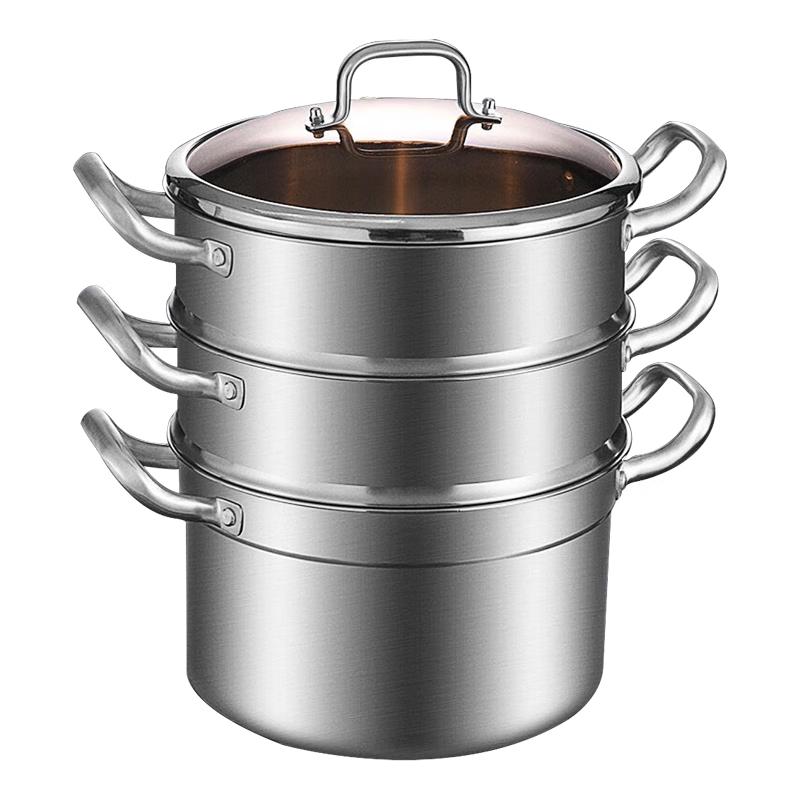 Kambach 304 Stainless Steel 3-Layer Steamer Pot