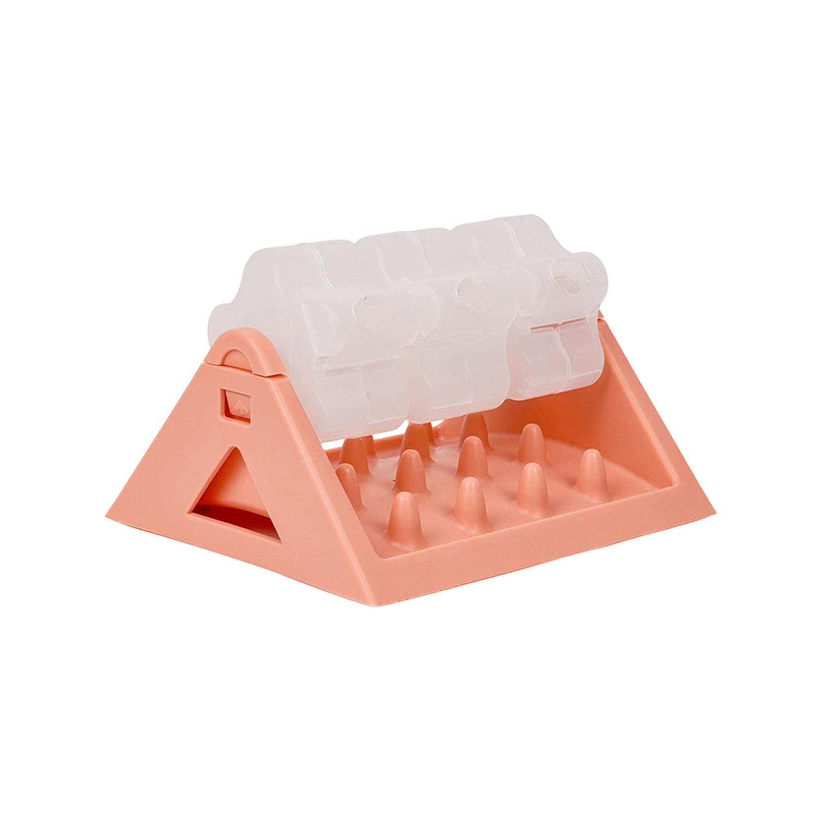 Slip Resistant Dog Treat Dispenser Rolling Puzzle Feeder Toy Customizable Food Port Interactive Mental Exercise Feeding Solution розовый