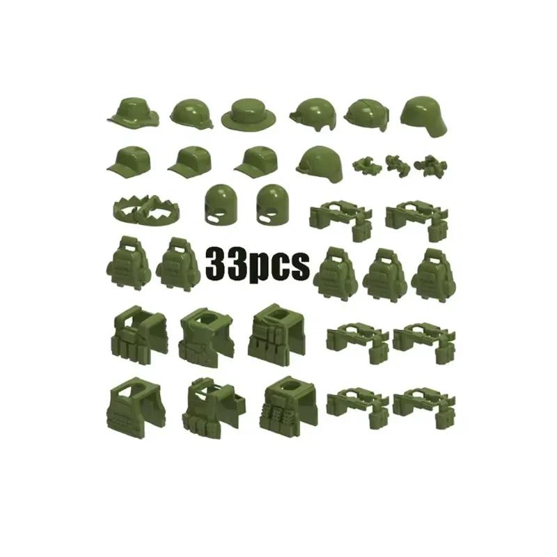 Building Blocks Weapons Accessory Soldier Digital Gift Ninja Sword Mortar Cannon Missile Launcher RPG Toys Mini Brick X006