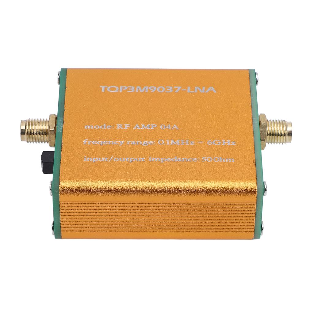 Nízkošumový zesilovač 100K až 6GHz Plnopásmový RF výkonový předzesilovač SMA Samice Širokopásmový zesilovač