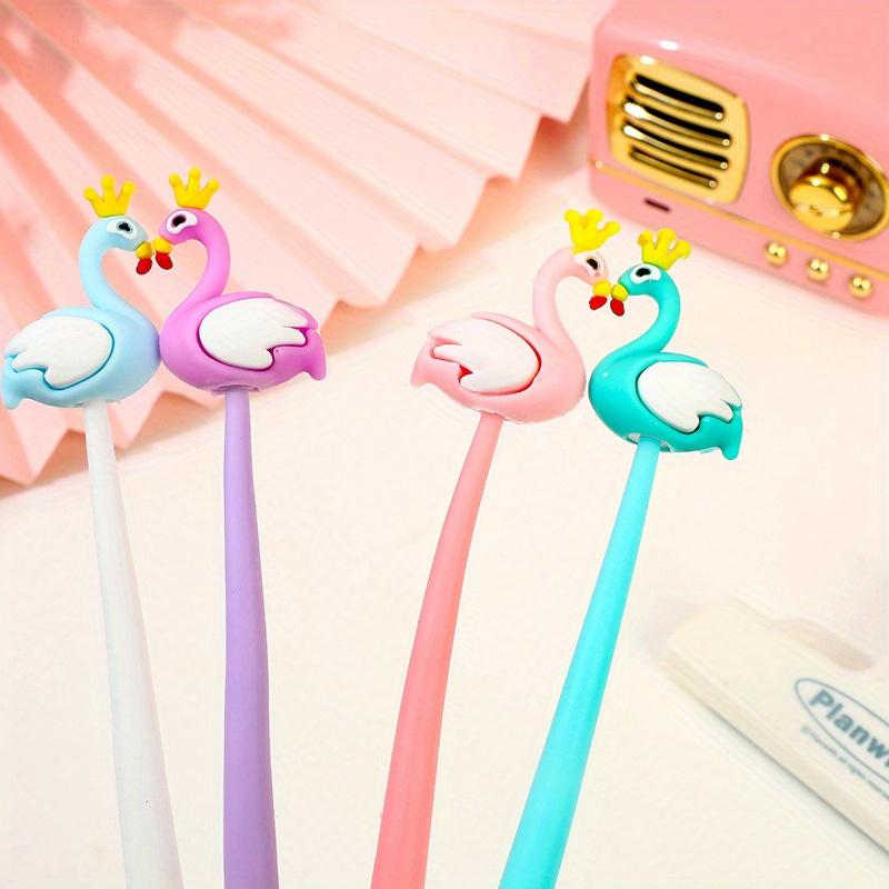 48 Peças Caneta Gel Rosa Fofa de Flamingo Cisne Festa de Verão com Flamingos Lembrancinhas de Festa Escolar Presente para Escritório Lembrancinhas de Festa de Aniversário Prêmio para Estudante Presente Novelty