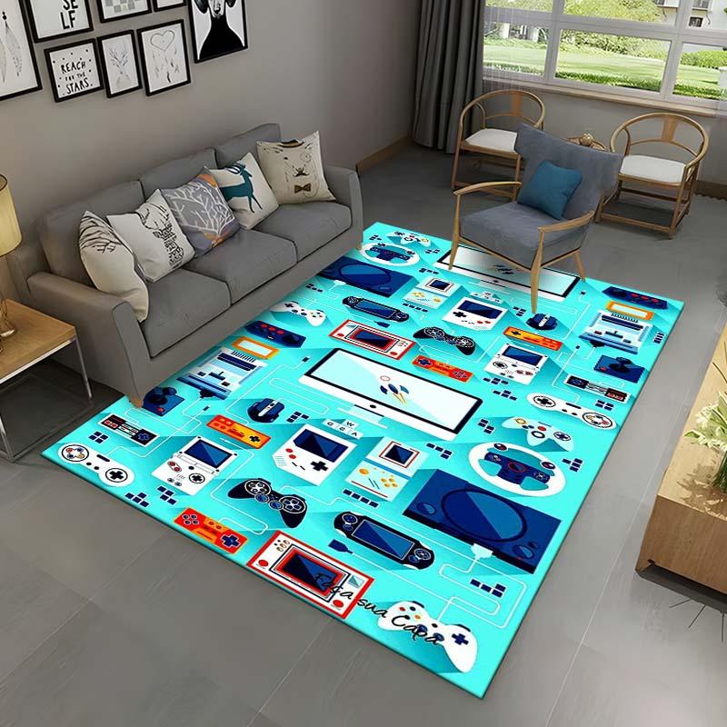 Retro Game Console Game Boy GBA Area Rug,Carpet Rug for Home Living Room Children Bedroom Sofa Doormat Decor,Non-slip Floor Mat