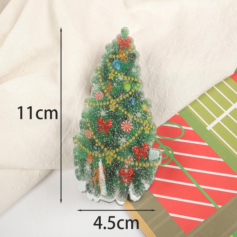 New Series: Christmas Hair Clips - Gingerbread Man Claw, Christmas Tree Shark, Candy Cane Hair Accessories