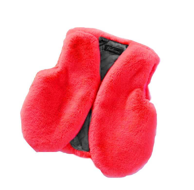 Podzim Zima Vesta z umělé kožešiny Dívky Batole Dívky Bunda bez rukávů Děti Dívčí svrchní oděv