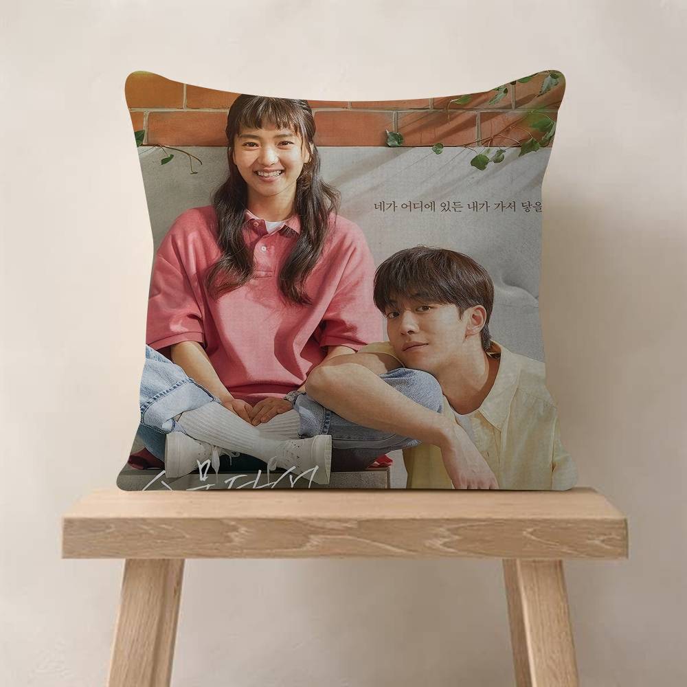 Korean TV Twenty Five Twenty One Movie Cushion Cover Car Throw Pillow Case For Sofa Car Christmas Gift xcm xcm