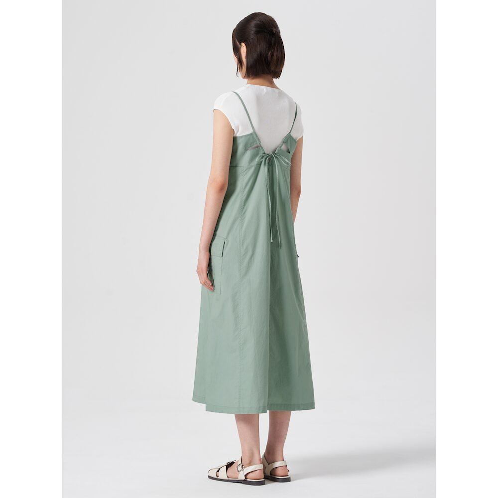 8SECONDS Sleeveless Long Dress Khaki (324771Ly5H)