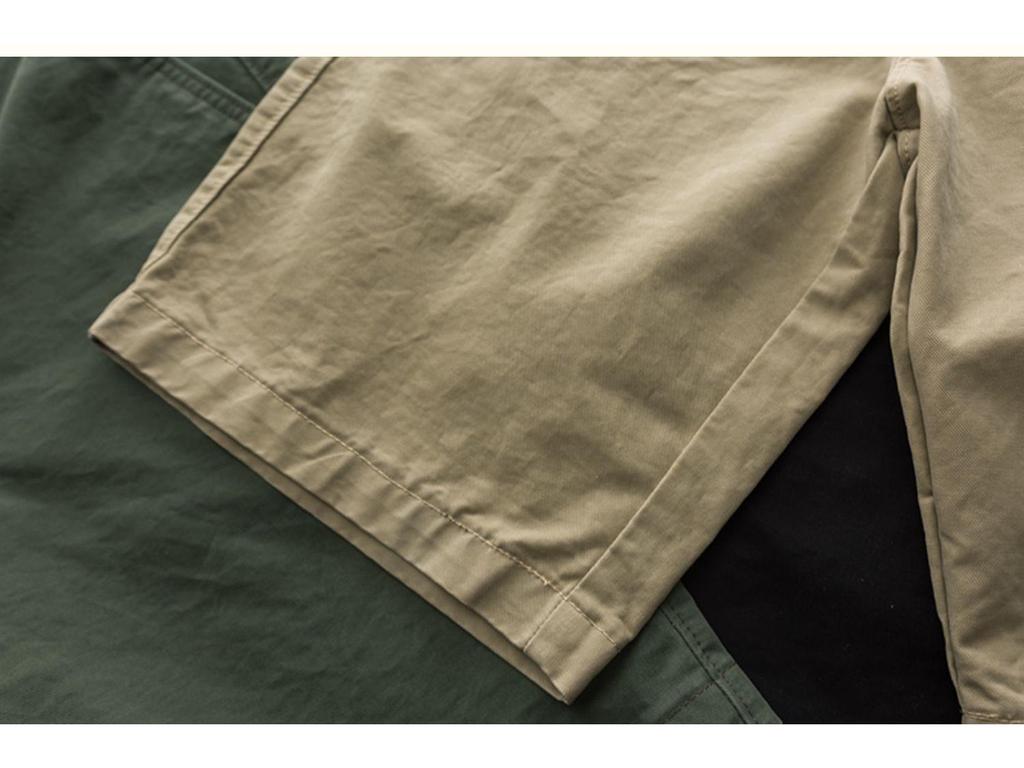 Męskie dżinsowe szorty ogrodniczki w japońskim stylu, z praniem, slim fit, casualowe, letnie, jednokolorowe, modne, pasujące do wszystkiego