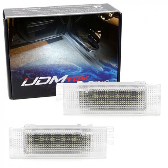 White Full LED Door Step Courtesy Lights For Dodge Challenger Maserati Alfa Fiat