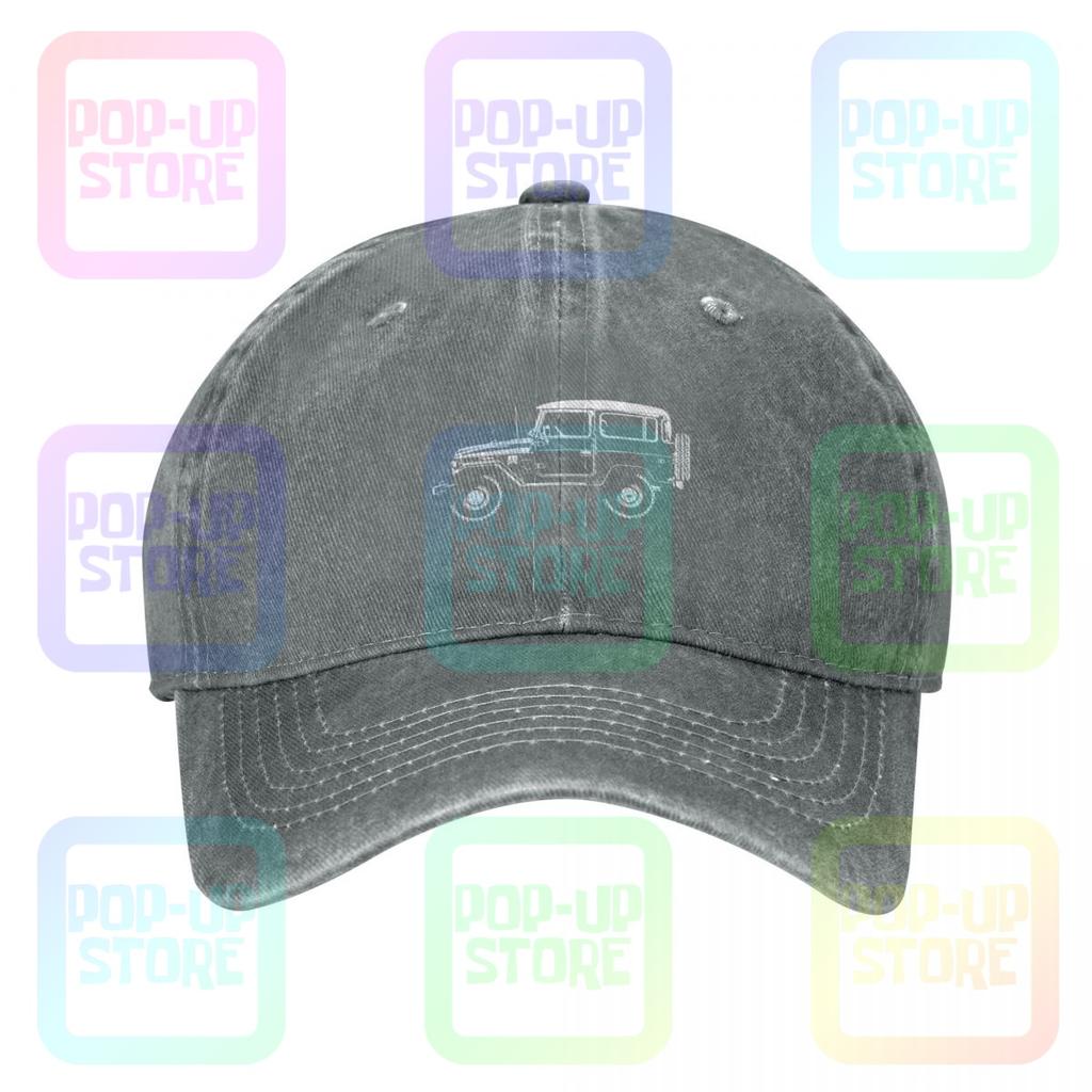 Toyota Bj Fj Land Cruiser Washed Denim Baseball Cap Trucker Hats Best Streetwear