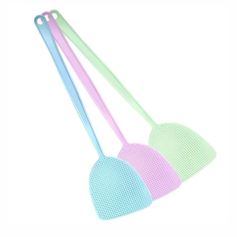 Plastic Long-handled Fly Swatter Pest Control Tool Manual Plastic Fly Swatter Insect Repellent and Mosquito Control Home Garden