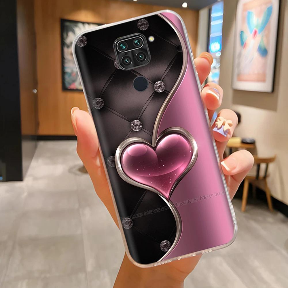 Shockproof Cover For Xiaomi Redmi Note 9 Case Animals Painted Back Cover For Redmi Note 9 Note9 Cases Soft Silicone Bumper Coque
