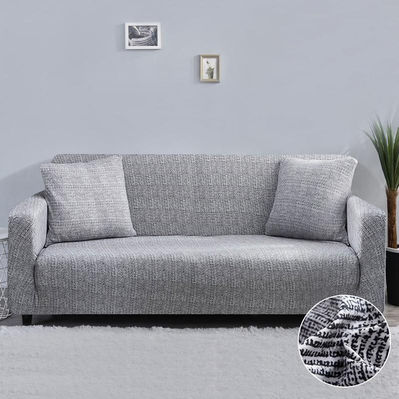 Texture Pattern Sofa Covers For Living Room All-Inclusive Elastic Chair Couch Corner Sectional Sofa Cover Furniture Slipcover