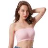 Plus-Size Wireless Double-Layer Bandeau Camisole with Removable Pads