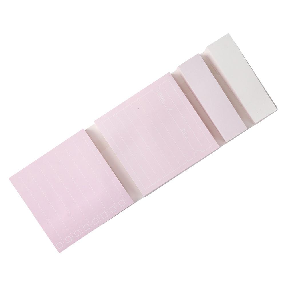 New Pink Lined School Set Index Tabs Sticky Notes Self-Stick