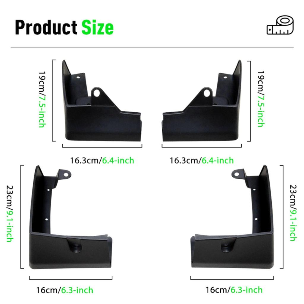 4PCS Car Mud Flaps Splash Guards Mudguards Car Mud Flaps Compatible with Nissan Maxima 2016 2017 2018 2019