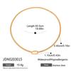 Youthway Minimalist DIY Chain Necklaces Stainless Steel Paper Clip Locking Pendant Necklace Waterproof Women Accessories Gift