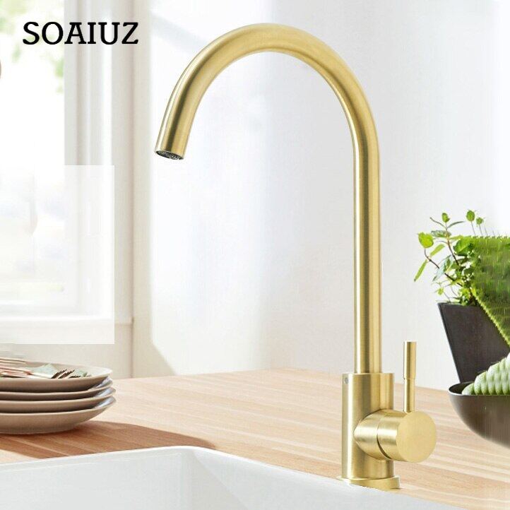Home Matte Black Kitchen Faucet  Single Handle 360 Degree Rotation Kitchen Crane Hot and Cold Water Mixer Faucet