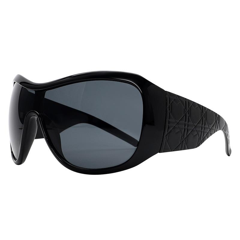 Quality large frame mask sunglasses outdoor YK European and American trend fashion sunglasses sports sunglasses