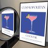 1pc Cartoon Fruit Juice Mojito Aperol Spritz Vintage Poster Self-adhesive Art Waterproof Paper Sticker Wall Decor
