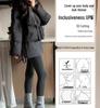 Korean Style Women's Gray Polka Dot Wool A-Line Skirt - Retro Hip-Hugging Short Skirt for Autumn/Winter