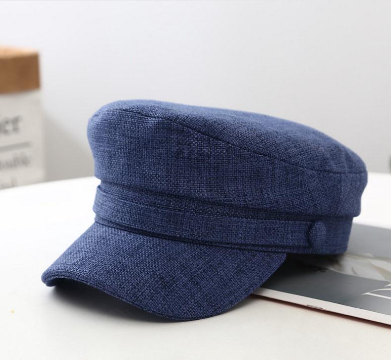 Hat female internet celebrity beret navy hat spring summer autumn winter fashion Korean version octagonal retro duckbill Caps